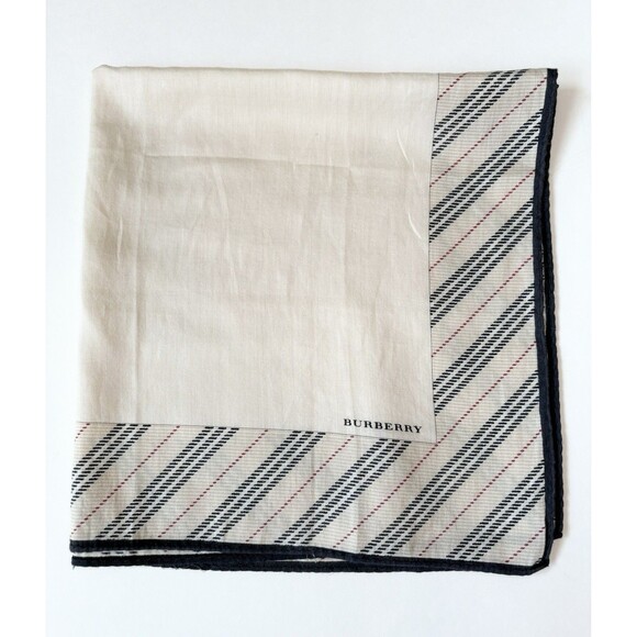 Burberry Scarf Plaid Nova Check Pattern Beige Black & Red Cotton Iconic Preppy - Picture 1 of 8